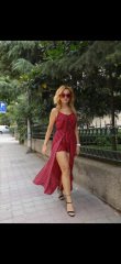 KIRMIZI SİYAH TULUM ELBİSE