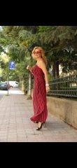 KIRMIZI SİYAH TULUM ELBİSE