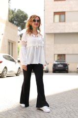 SİYAH SALAŞ İSPANYOL PANTALON