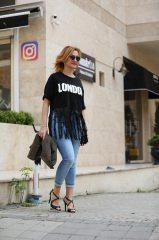SİYAH LONDON TİŞÖRT