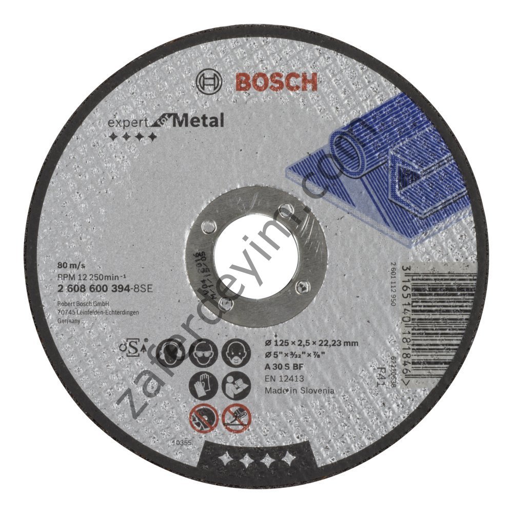 Bosch 125*2,5 mm Expert for Metal Düz