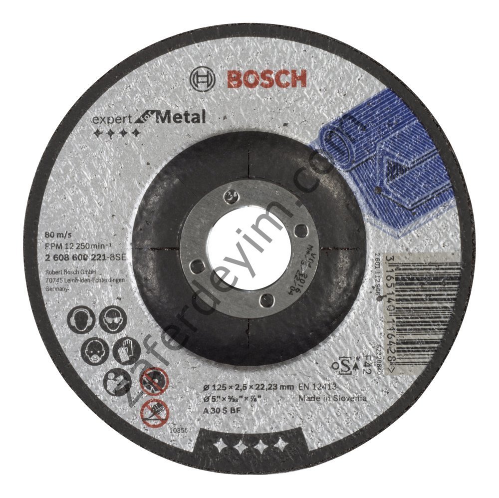 Bosch 125*2,5 mm Expert for Metal Bombeli