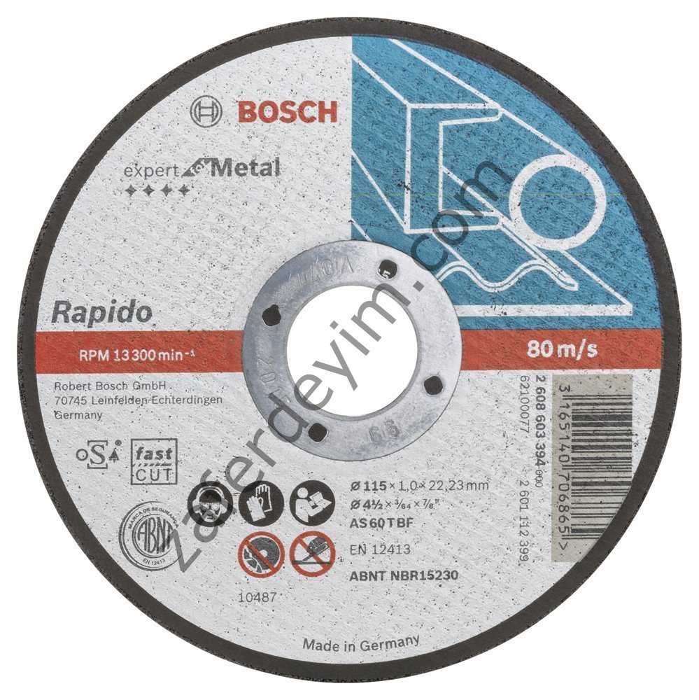 Bosch 115*1,0 mm Expert for Metal Rapido Düz