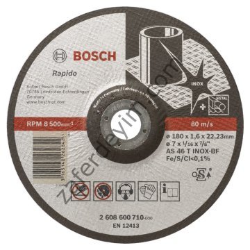 Bosch 180*1,6mm Expert for Inox Rapido Bombeli