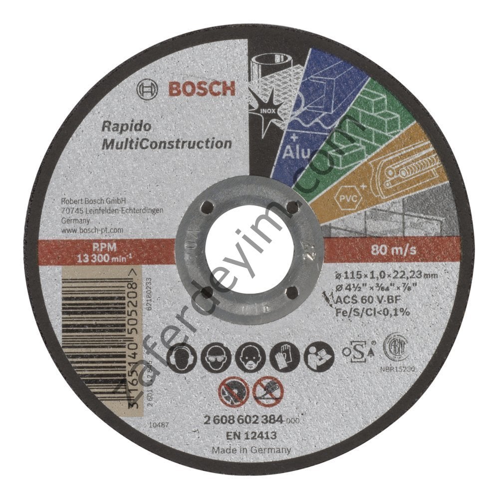 Bosch 115*1,0 mm Rapido MultiConstruction