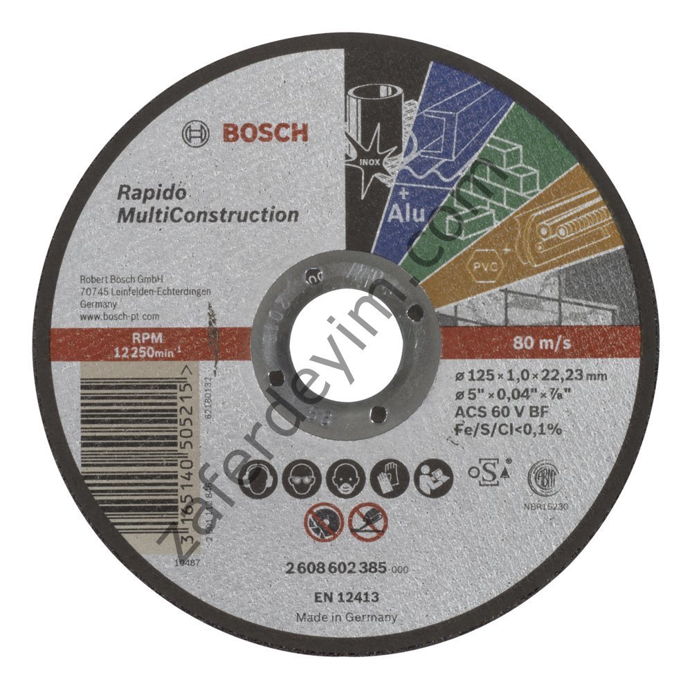 Bosch 125*1,0 mm Rapido MultiConstruction