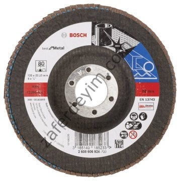 Bosch 125 mm 80 K Best for Metal Flap Disk