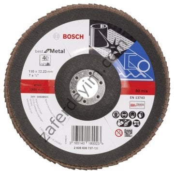 Bosch 180 mm 40 K Best for Metal Flap Disk