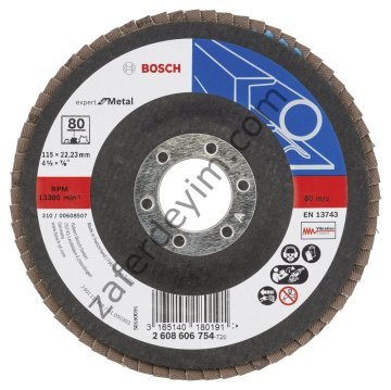 Bosch 115 mm 80 K Expert for Metal Flap Disk