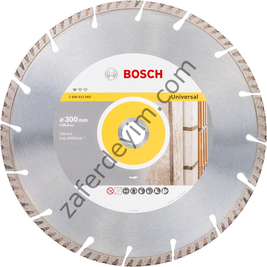 Bosch - Standard Seri Genel Yapı Malzemeleri ve Metal İçin Elmas Kesme Diski 300*25,4 mm