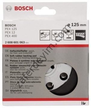 Bosch 125 mm Zımp. Tabanı Sert (PEX)