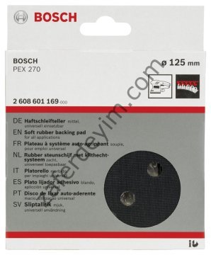 Bosch 125 mm Zımp. Tabanı Orta Sertlikte (PEX)