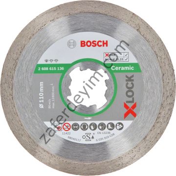 Bosch - X-LOCK - Standard Seri Seramik İçin Elmas Kesme Diski 110 mm