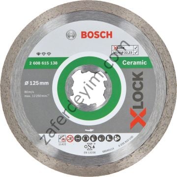 Bosch - X-LOCK - Standard Seri Seramik İçin Elmas Kesme Diski 125 mm