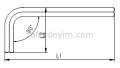 Allen Anahtar Altı Köşe Uzun Boy 8 mm