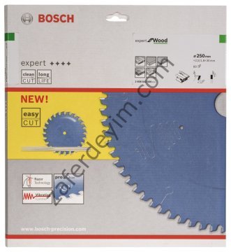 Bosch Expert for Wood 250*30 mm 80 Diş