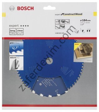 Bosch Expert for Construct Wood 184*16 mm 24 Diş