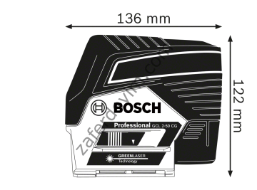 Bosch GCL 2-50 CG Çapraz Hizalama Lazeri Solo Model