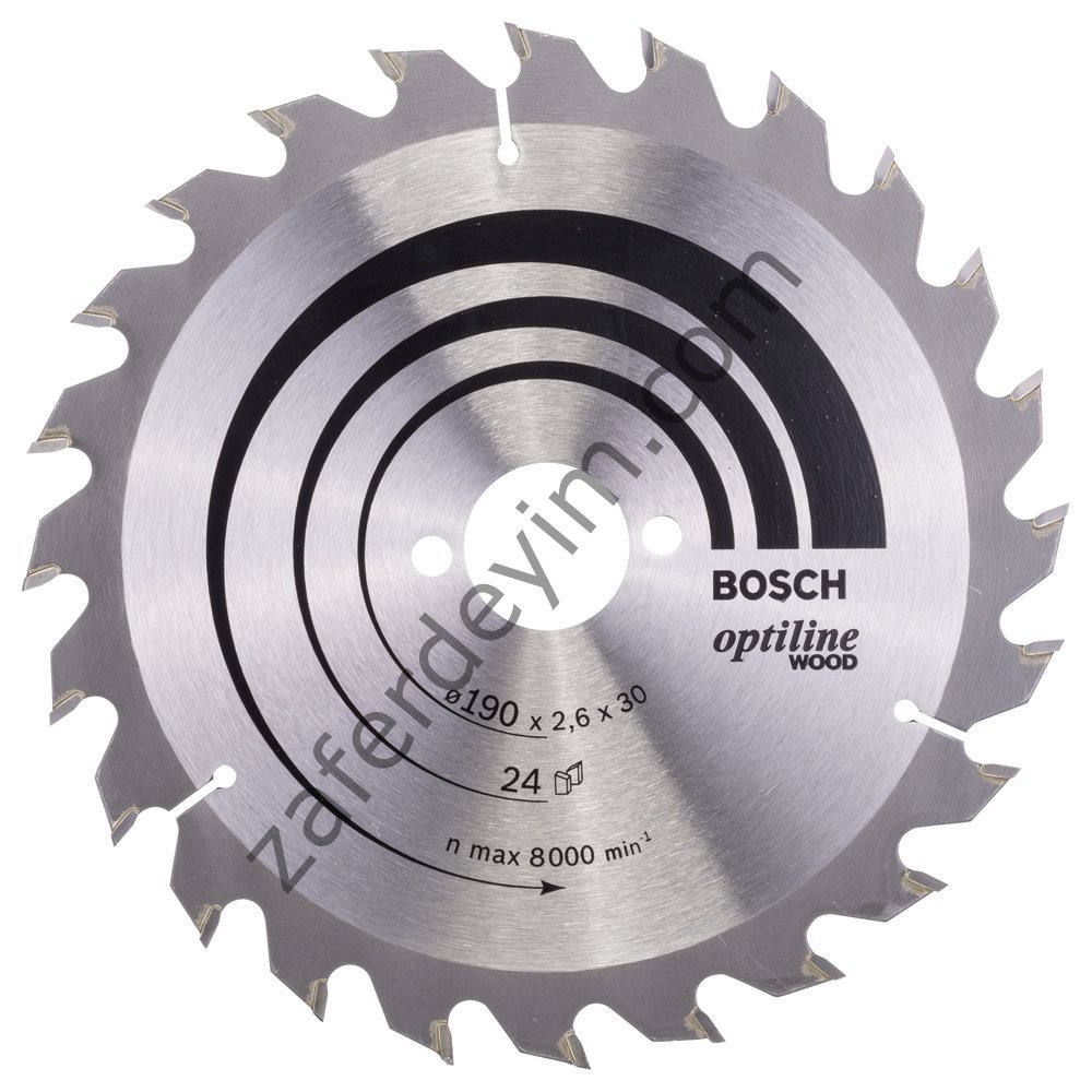 Bosch Optiline Wood 190*30 mm 24 Diş