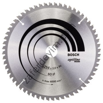 Bosch Optiline Wood 254*30 mm 60 Diş