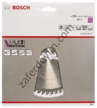 Bosch MultiMaterial 190*20/16 mm 54 Diş