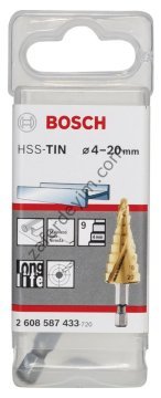 Bosch HSS-TiN 9 kademeli Matkap Ucu 4-20 mm