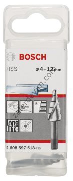 Bosch HSS 5 kademeli Matkap Ucu 4-12 mm