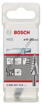 Bosch HSS 9 kademeli Matkap Ucu 4-20 mm