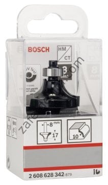 Bosch Standard W Yuvarlama Frezesi 8*10*57 mm