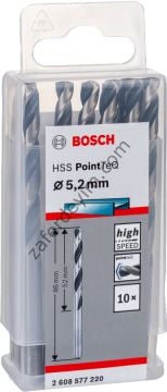 Bosch - HSS-PointeQ Metal Matkap Ucu 5,2 mm 10'lu