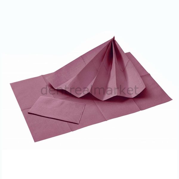 Avrupa Rulo Dişci Hasta Önlüğü ve Tabla Örtüsü Takım - Bordeaux