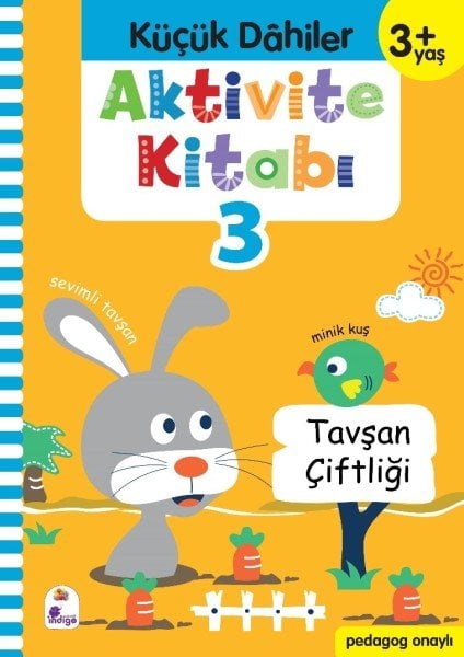 Küçük Dahiler Aktivite Kitabı 3 – 3+ Yaş (Pedagog Onaylı)