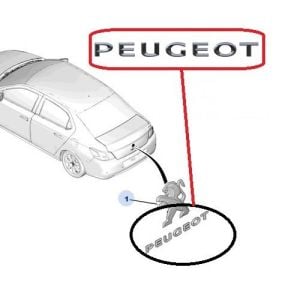 BAGAJ KAPAK YAZISI (PEUGEOT) 301 2012-2015 3008-5008 2009-2016 9678484680