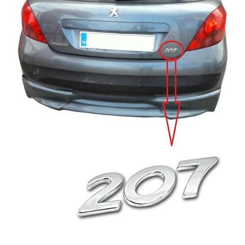 BAGAJ KAPAK YAZISI ( 207 ) PEUGEOT 207 2003- 8665PV