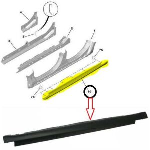 MARŞBİYEL PLASTİK KAPLAMA SOL C5 X7 2009- 7009N8