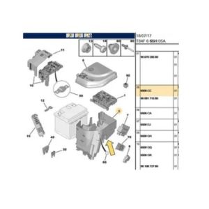 SIGORTA KUTU KAPAK ALT DS5-C4-C4 PICASSO-RCZ-308-307-3008-5008