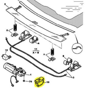 SANRUF Düğmesi  PEUGEOT 206 1997-2009 655401