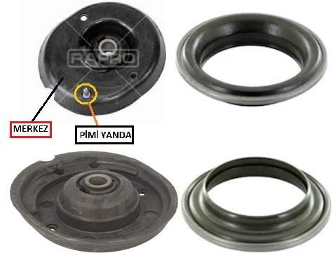 ÖN AMORTİSÖR TAKOZU & RULAMNI C2-C3-C3 II-C3 PLURIEL PİMİ YANDA