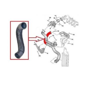 TURBO HORTUM PEUGEOT 407-CITROEN C5 II-C5 X7 2005- 0382.RY-0382LP