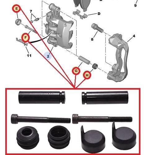 FREN KALİPER TAMİR TAKIMI SAG-SOL SET DUCATO-BOXER-JUMPER 1997- 4439.39-KB10063-77364046