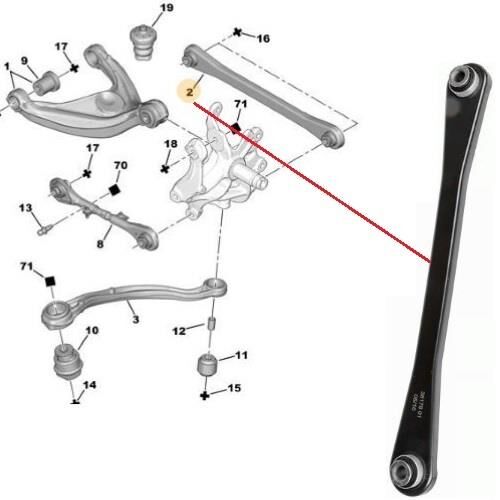 TEKNOROT ARKA TORSIYON DENGE KOL C5 X7-407-C6-508 2012- 5175.CF-1682738780