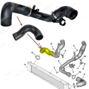 TURBO INTERCOOLER HAVA HORTUMU BOXER-JUMPER 2.2HDI EURO5 2013- 1609011780-1606660280