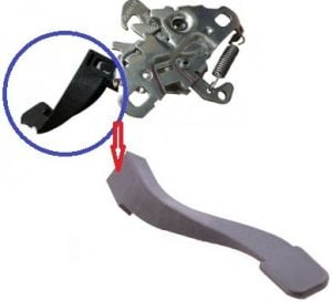 KAPUT KİLİT AÇMA KOLU MANDAL UÇ PLASTİĞİ C ELYSEE 2012- 9677057180