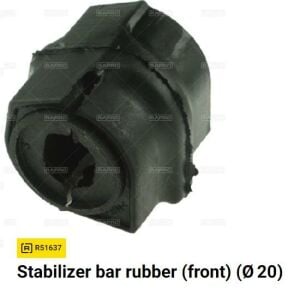 ÖN VİRAJ DEMİR LASTİĞİ (ÇAP:20MM) 206 1.6 8V 1997- 509482 2-ADET FİYATI