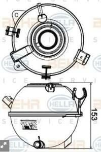 YEDEK SU DEPOSU CADDY III BEETLE PASSAT CC-GOLF V-VI JETTA-YETİ