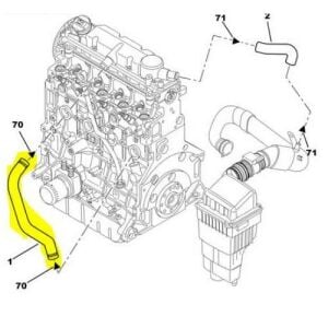 YAĞ BUHAR HORTUMU PARTNER-BERLINGO 1.9 DİZEL 406-607 2.0HDI 1192R5