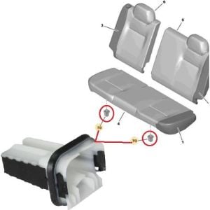 KOLTUK MİNDER SABİTLEME ALT KLİPS 301-C ELYSE 2012- 1609267180