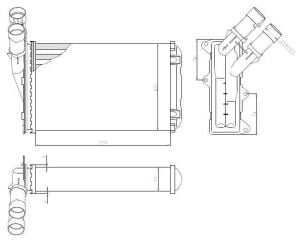 KALORİFER RADYATÖRÜ PARTNER-BERLINGO 1.9D-2.0HDI 1997-2008 644878