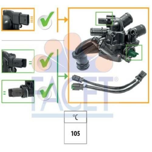TERMOSTAT GÖVDESİ KOMPLE 208-308-207-DS3 EP3C 3008-207-508-308-5008-C4-C4 II DS4-C4 PICASSO-C3 PICASSO-DS3-C5-C3-MINI COUPHER 1.6 VTİ 16V 1336.CE-9808646980-V764558080