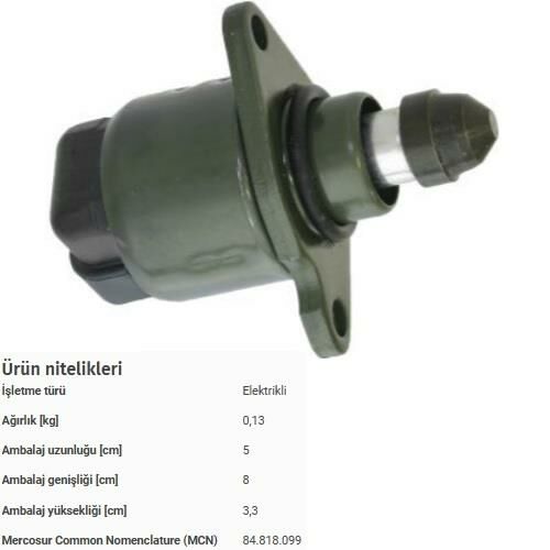ROLANTİ AYAR VALF MOTORU 206-306-SAXO-XSARA PICASSO-XSARA TU5JP(1.6 8V)(B3100) F00099M100-0345.95